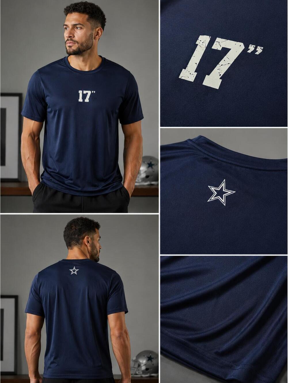 Dallas Cowboys Team-Issued 17” Performance Shirt XL Rare Staff/Player Exclusive